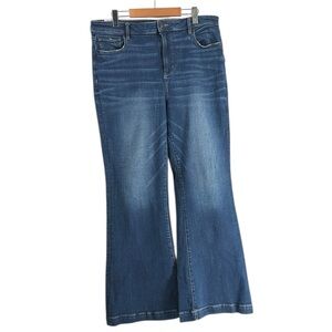 American Eagle flared leg jeans stretch y2k sz 16 regular